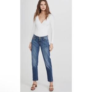 NWT New DL1961 Riley Straight Boyfriend Jean in Adams Wash Size 32